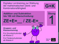 Rechnen bis 100 mit Überschreitung - ZE+E=__- ZE-E=__  - Übung 1(G+K).pdf